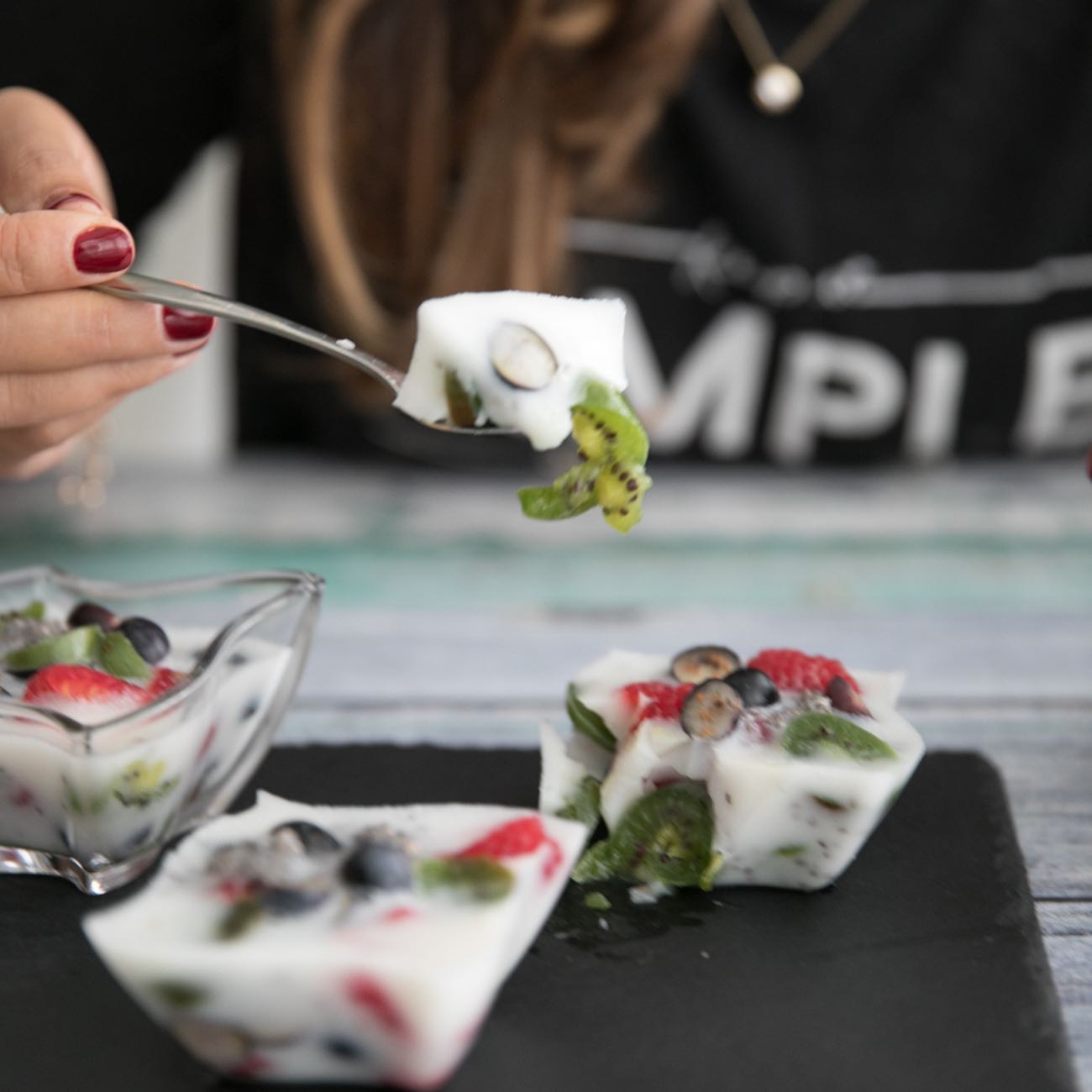 Refreshing Vegan Berry Coconut Jelly