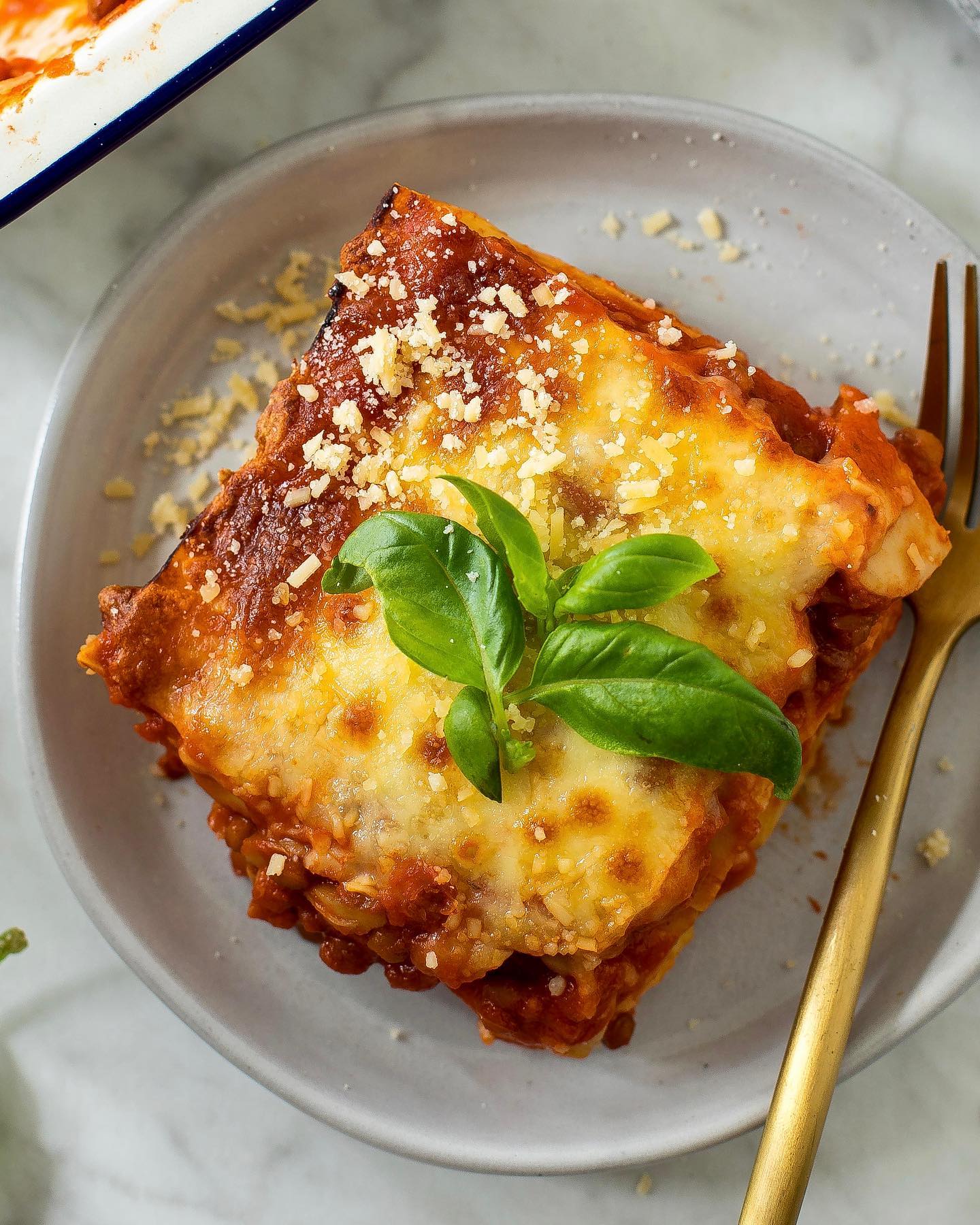 Quick and Easy Lentil Mushroom Lasagna