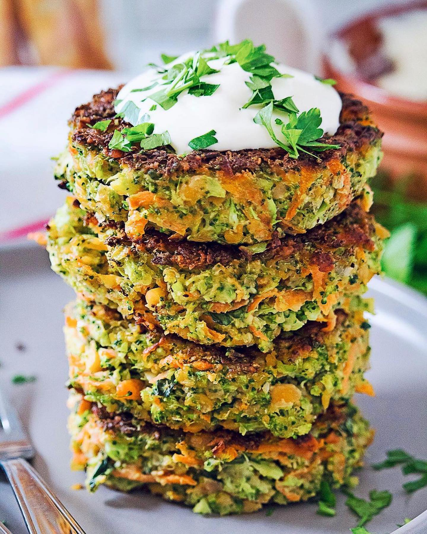 Split Peas and Broccoli Fritters