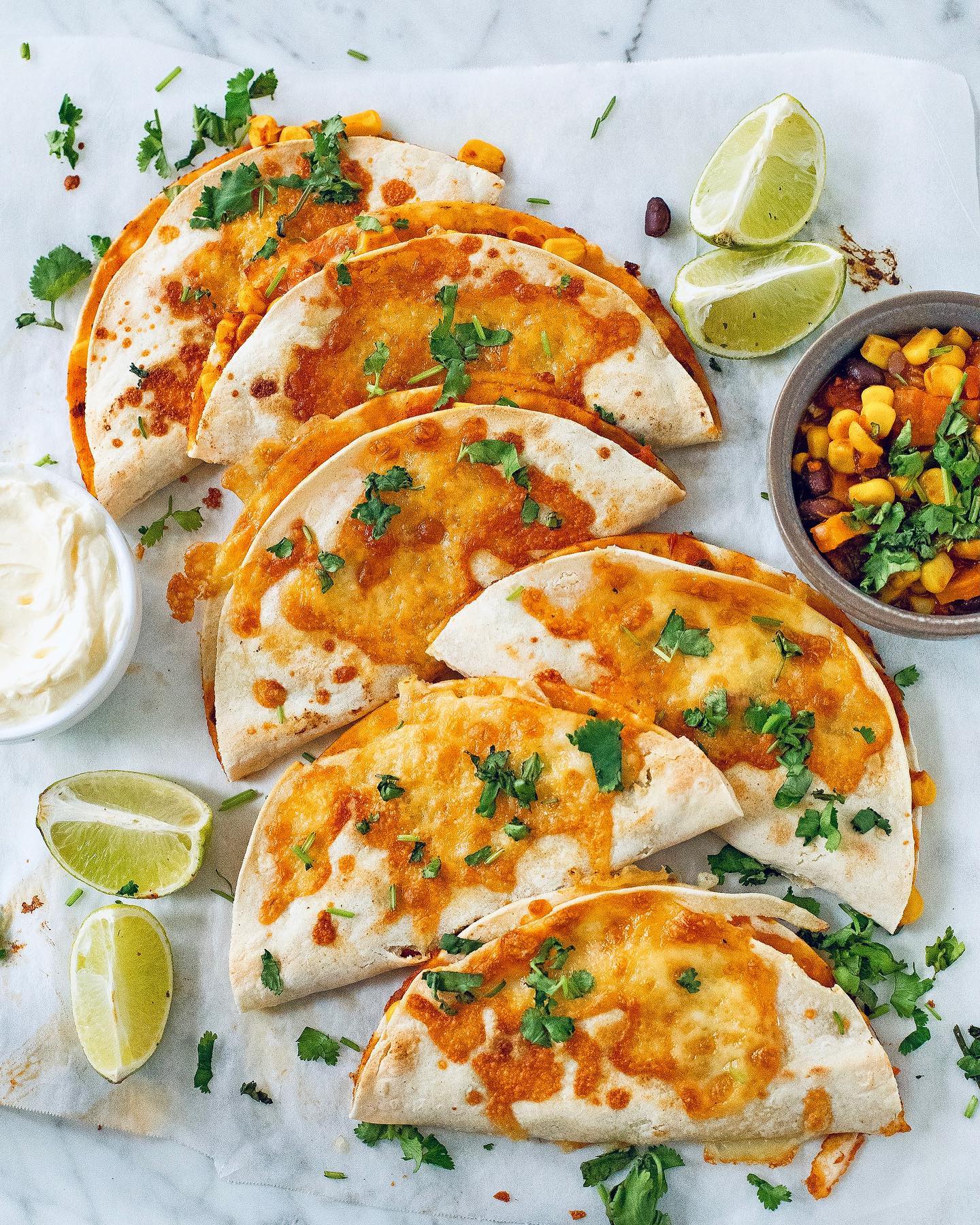 Oven-Baked Tacos with Corn, Black Beans, and Sweet Potato