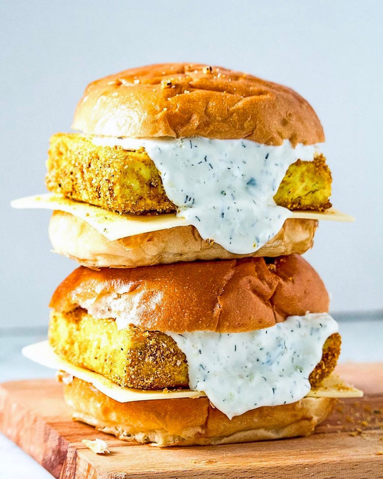 Tofu Fillet-O-Fish Style Burgers