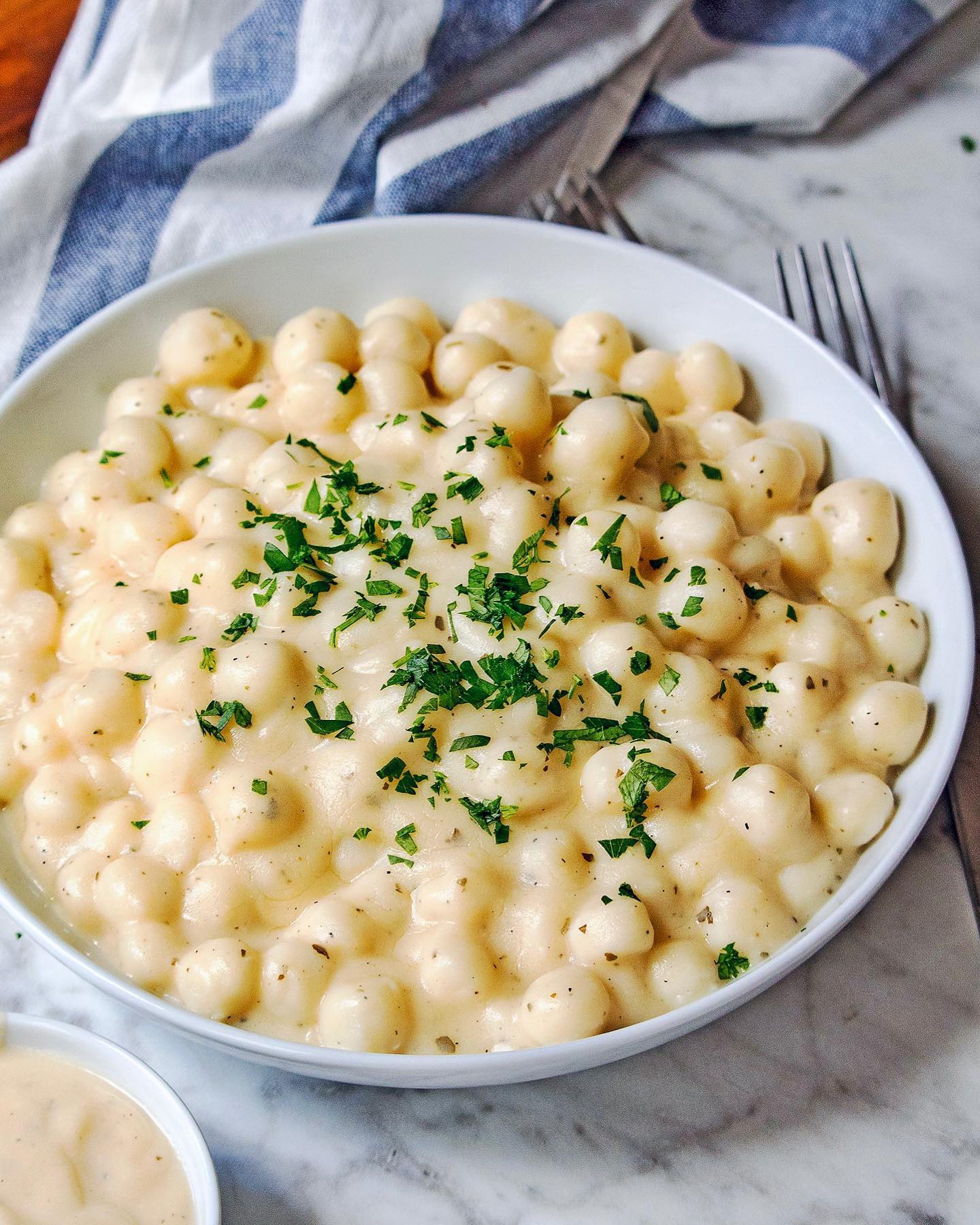 Homemade Gnocchi with Creamy Carbonara Sauce