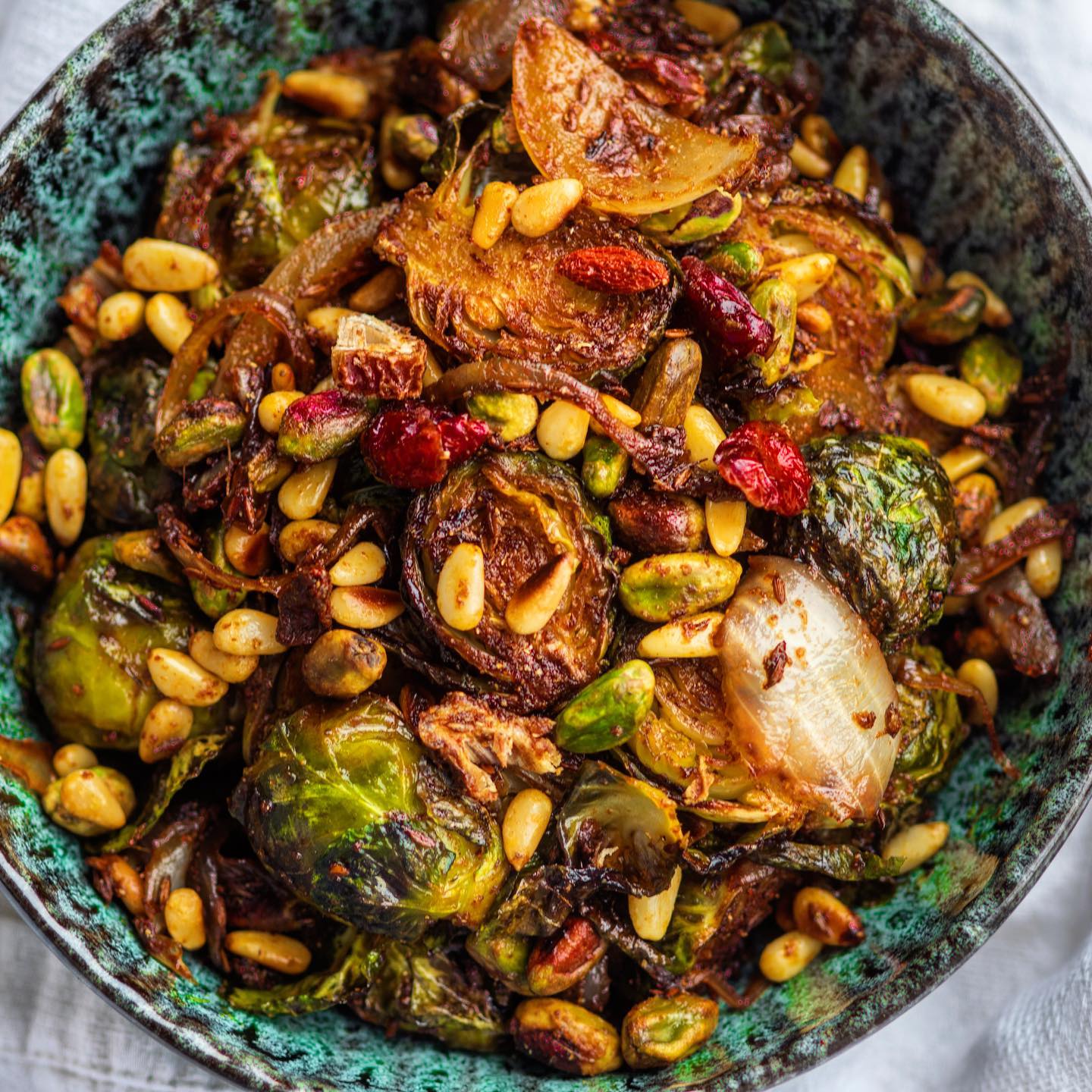 Festive Roasted Brussels Sprouts