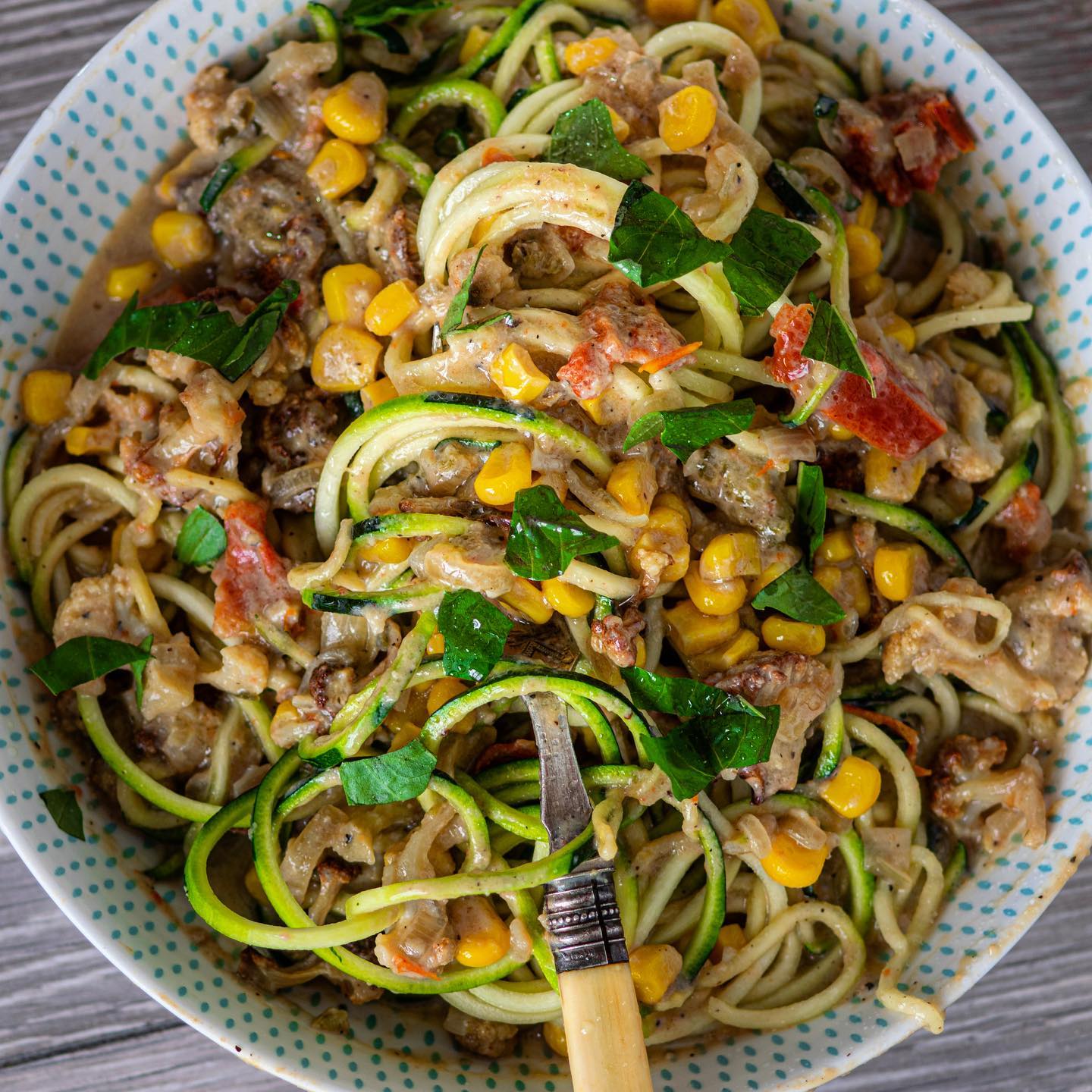 Keto-Friendly Vegan Zoodle Alfredo