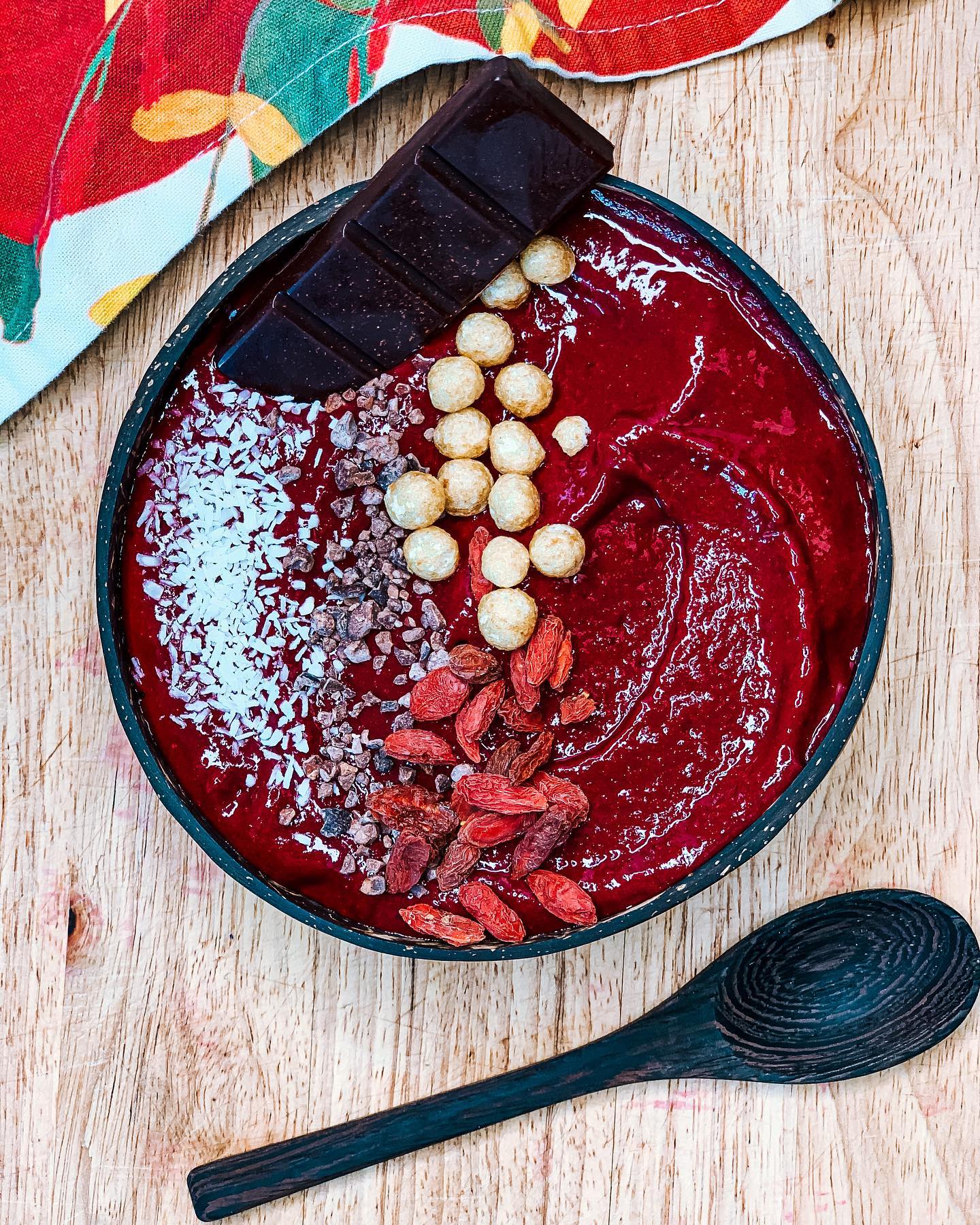 Scrumptious Red Velvet Smoothie Bowl Delight