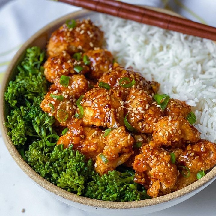 Crispy Baked Sesame Cauliflower