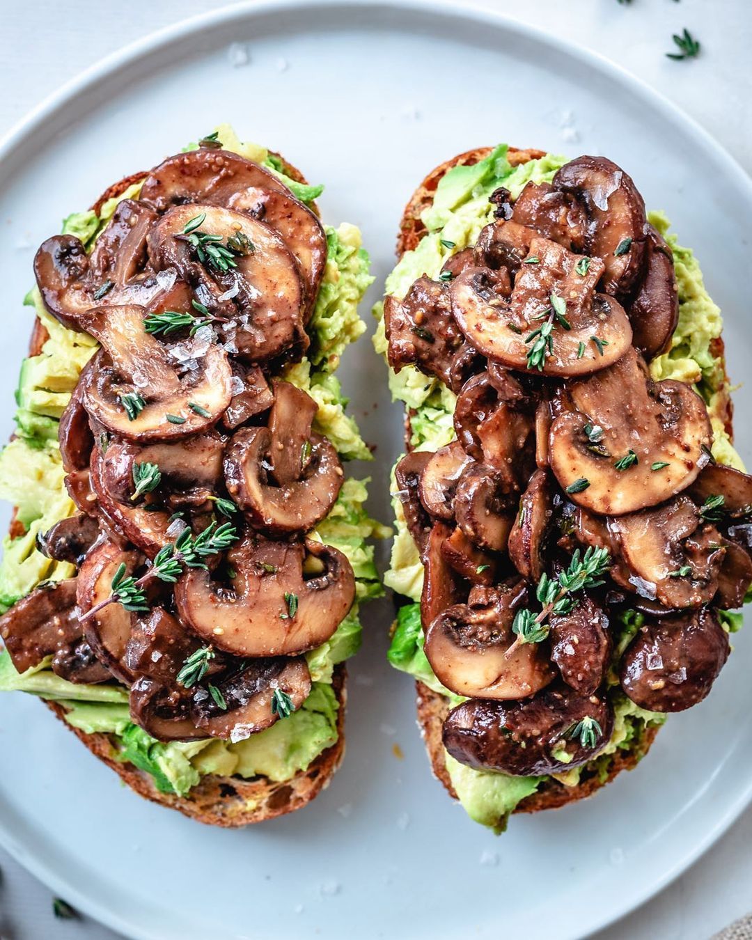 Balsamic Mushroom Avocado Toast