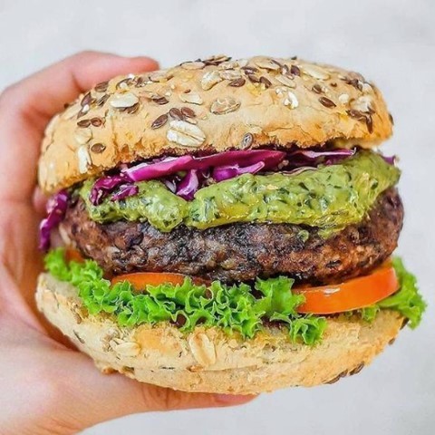 Homemade Black Bean and Mushroom Veggie Burgers