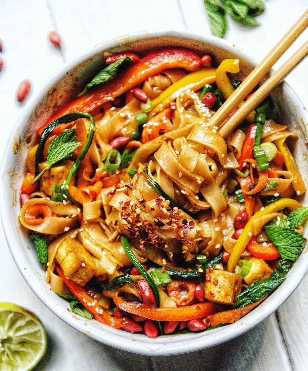 Thai Noodles with Tofu