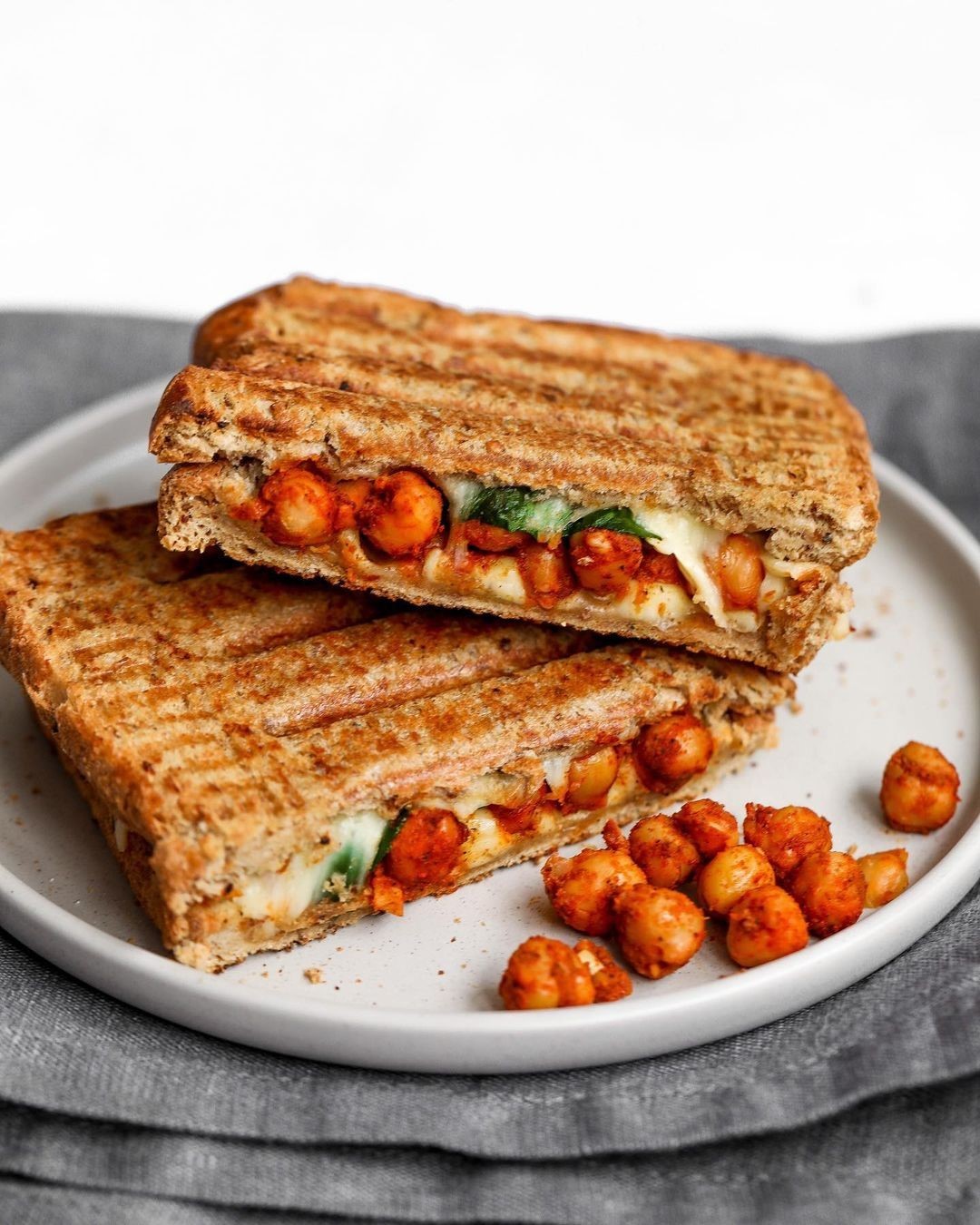 Spicy Chickpea Cheese Toasty