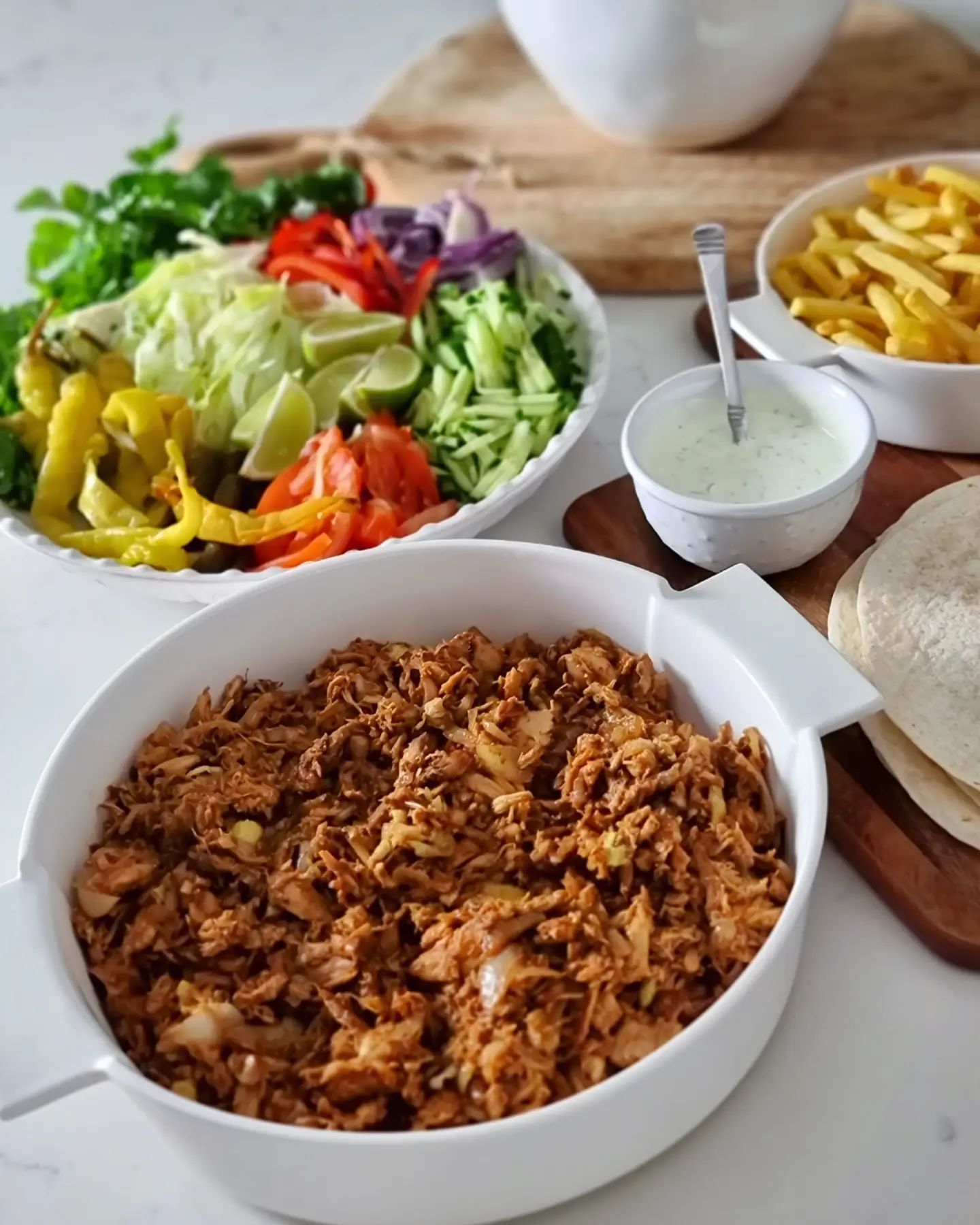 Shredded Bbq Chicken Wraps