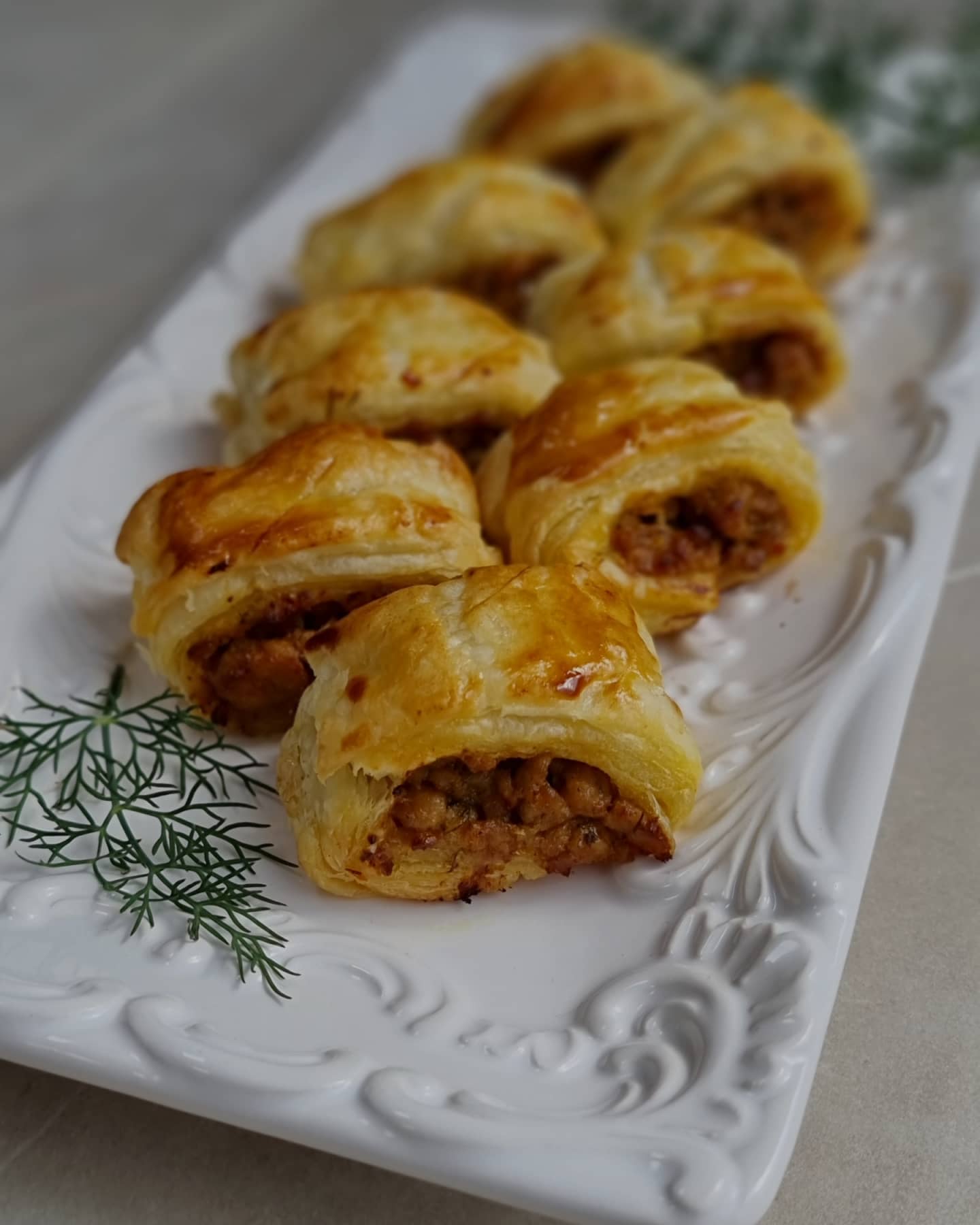 Chicken Keema Rolls with Chicken Mayo & Dill Filling