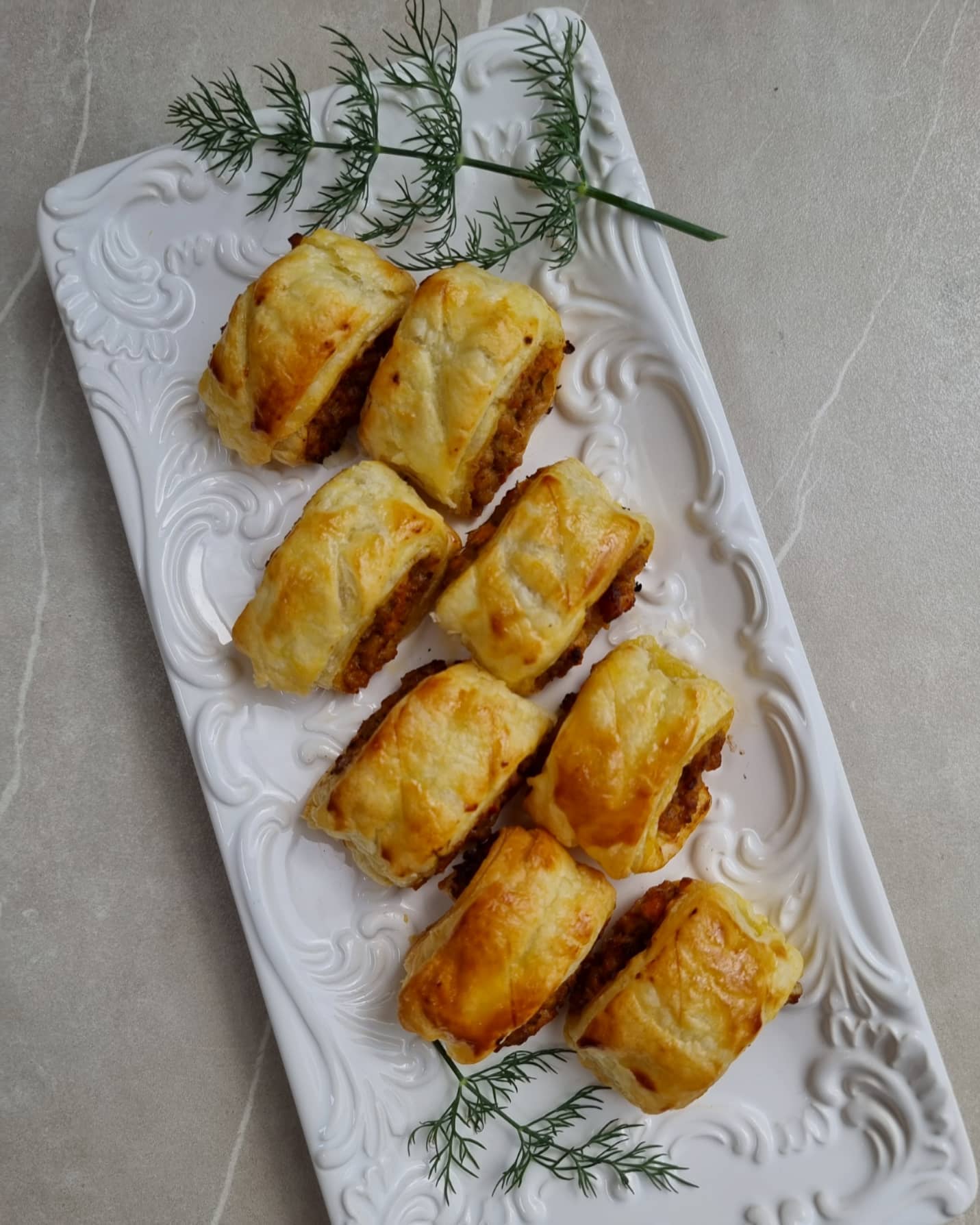 Chicken Keema Rolls with Chicken Mayo & Dill Filling