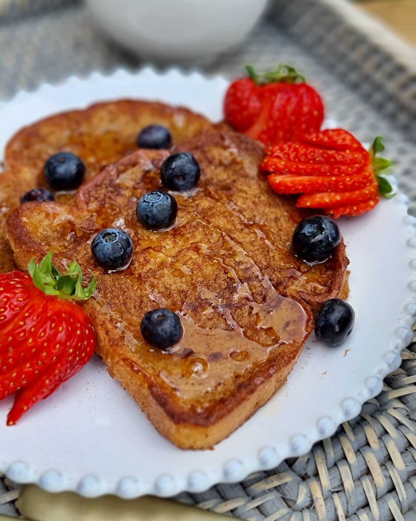 Sweet French Toast with Berries and Honey