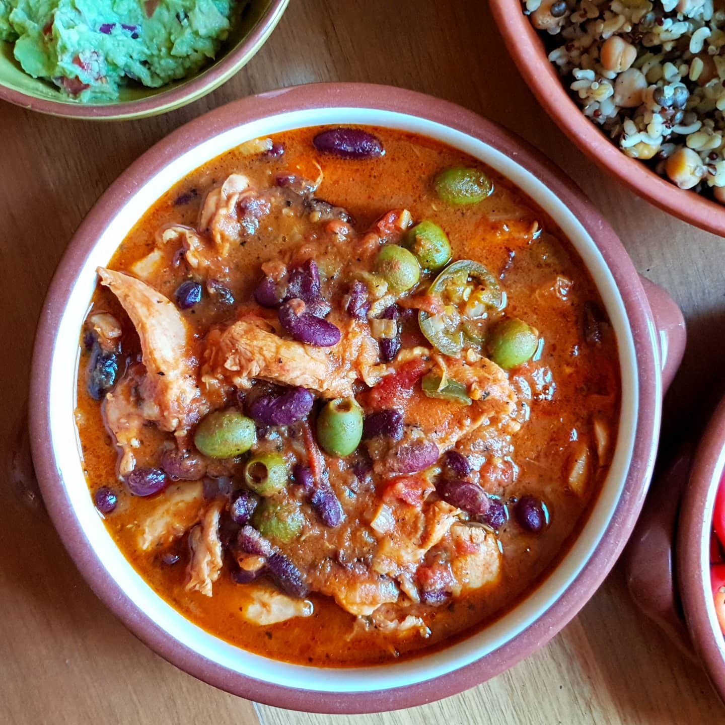 Mexican Chicken with Spices and Beans