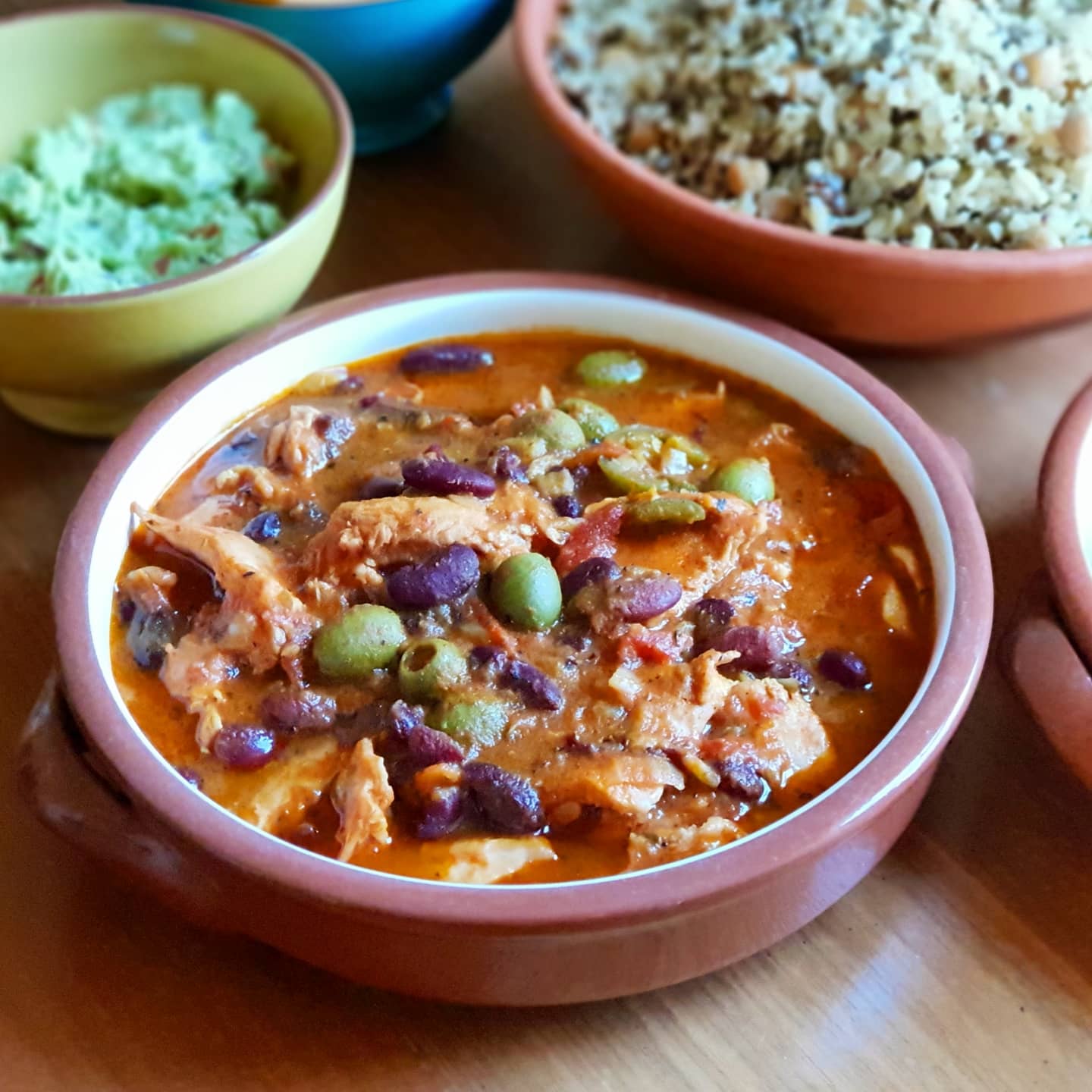 Mexican Chicken with Spices and Beans