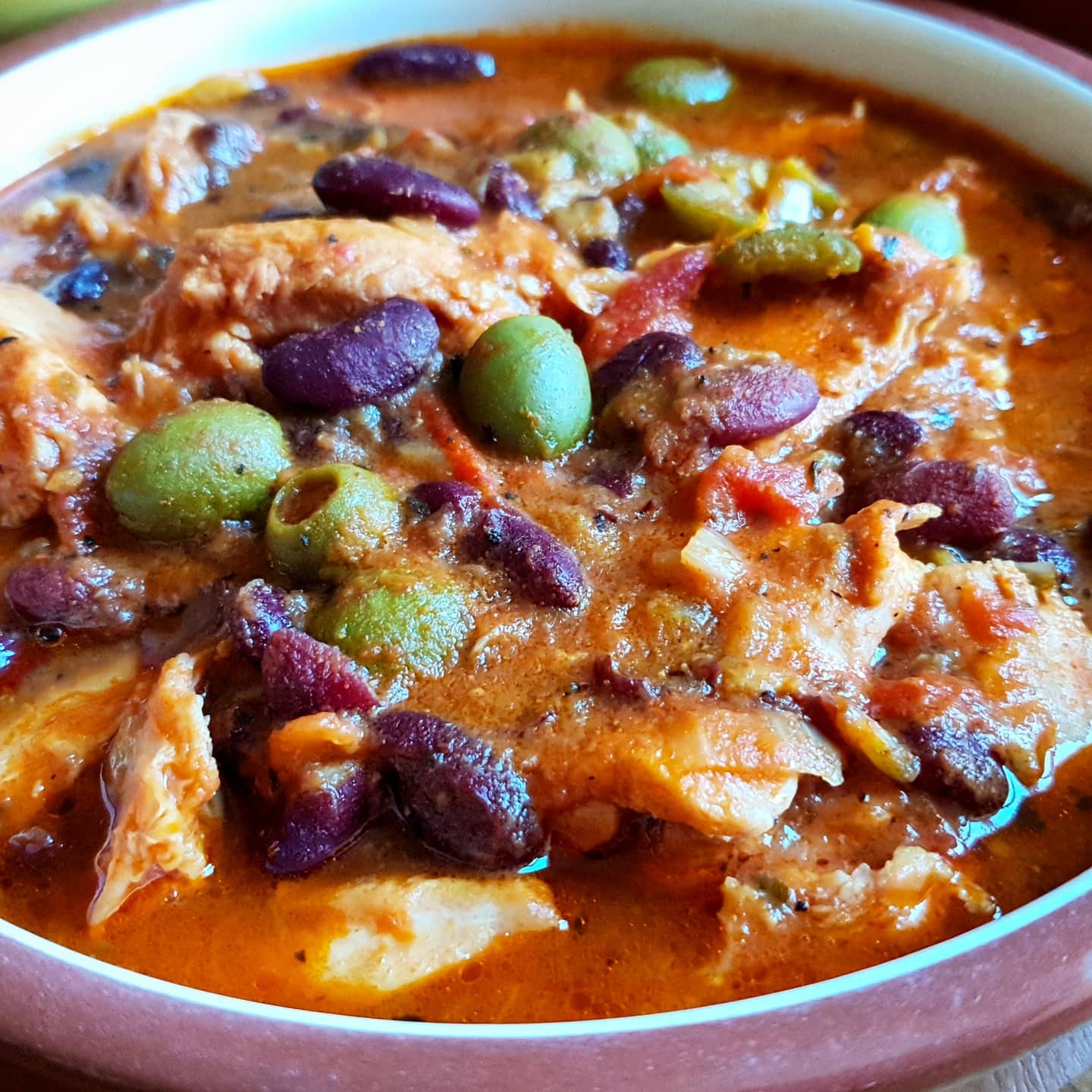 Mexican Chicken with Spices and Beans