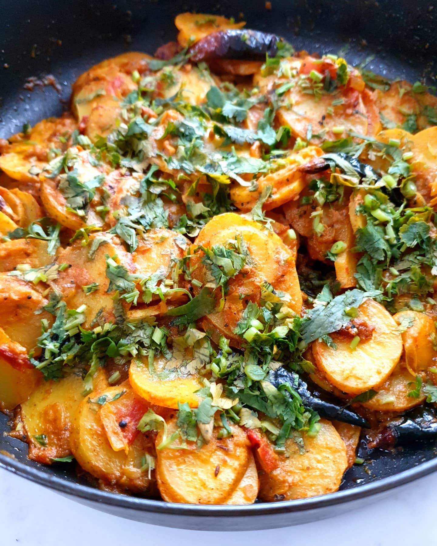 Flavorful Masala Medallion Potato Dish