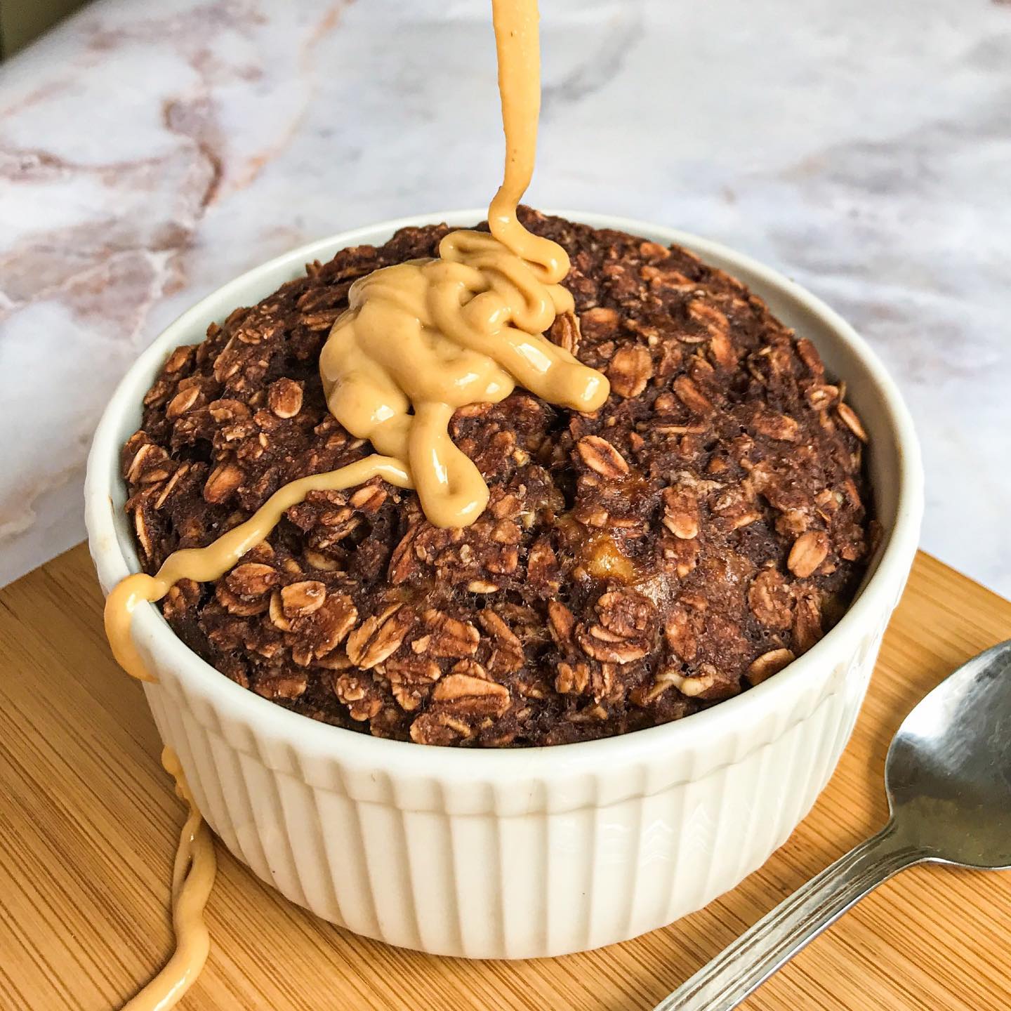 Peanut Butter Cup Baked Oats"