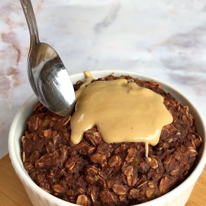 Peanut Butter Cup Baked Oats"