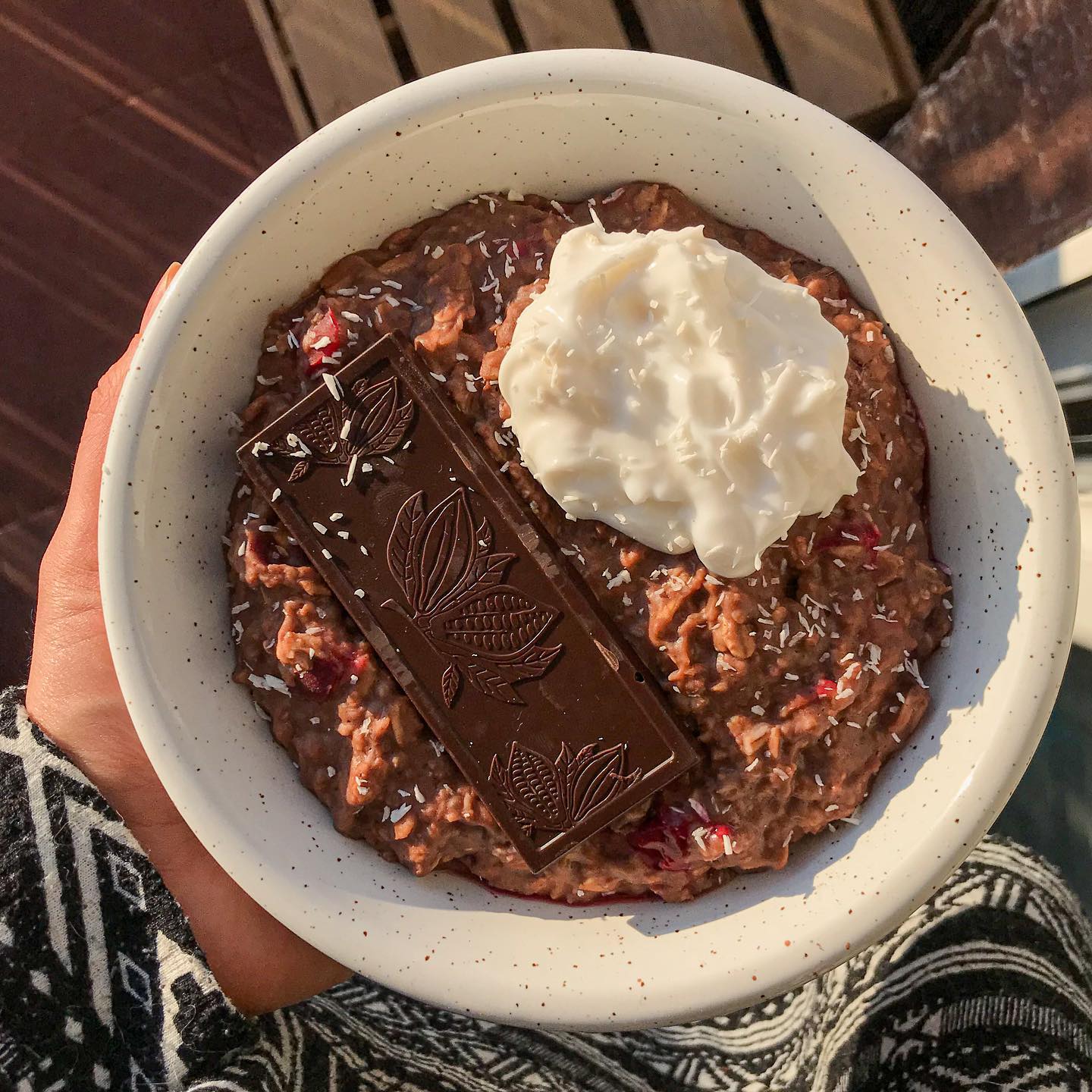 Creamy Chocolate Raspberry Oatmeal