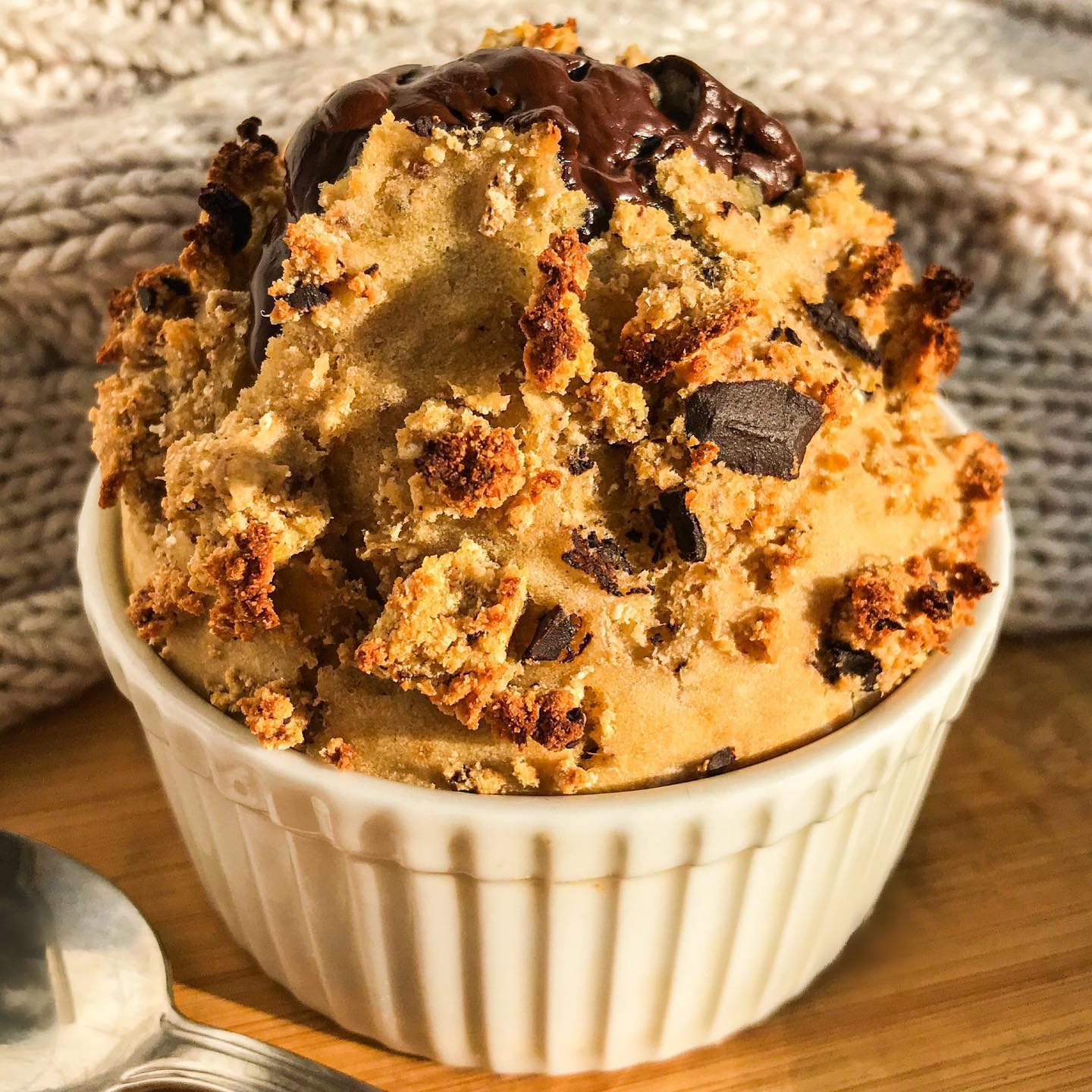 Chocolate and Peanut Butter Baked Oats