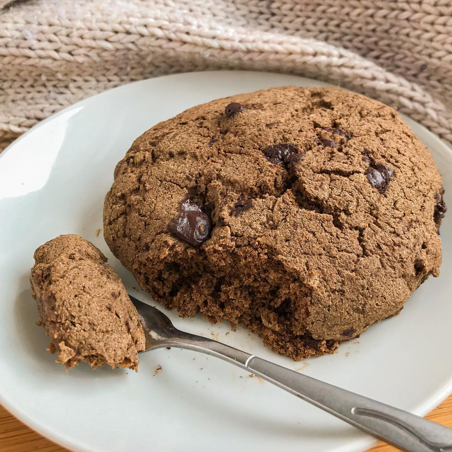 Double Chocolate Microwave Cookie