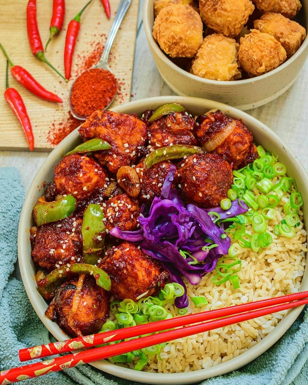 Vegan Fried Tofu with Gochugaru Sauce