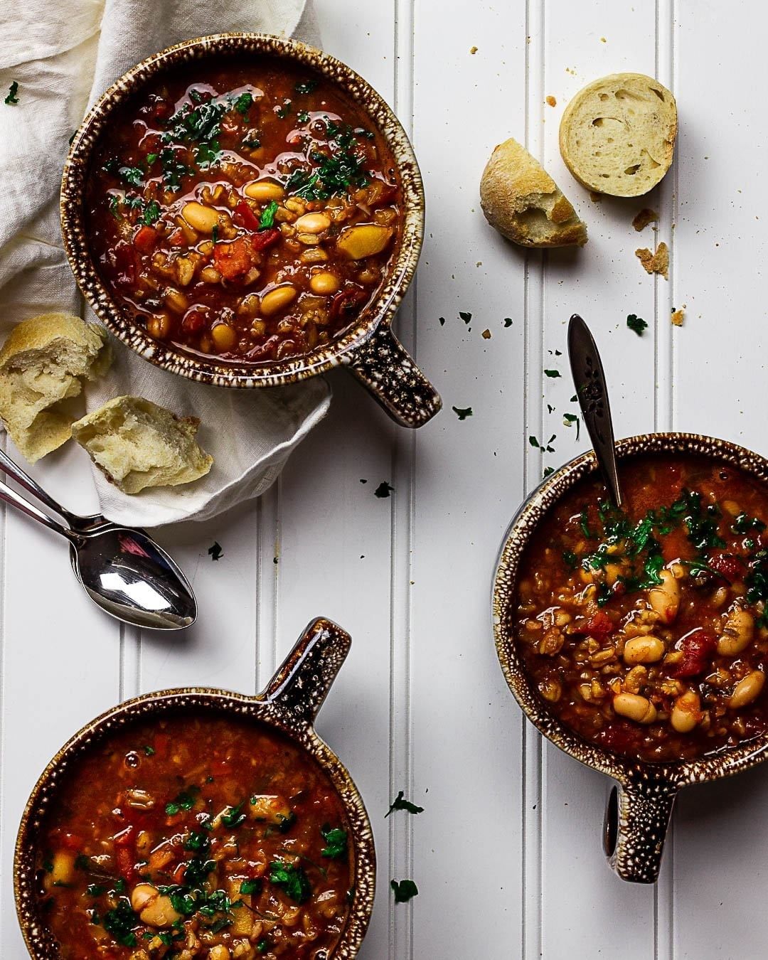 Vegan Serbian White Bean Soup