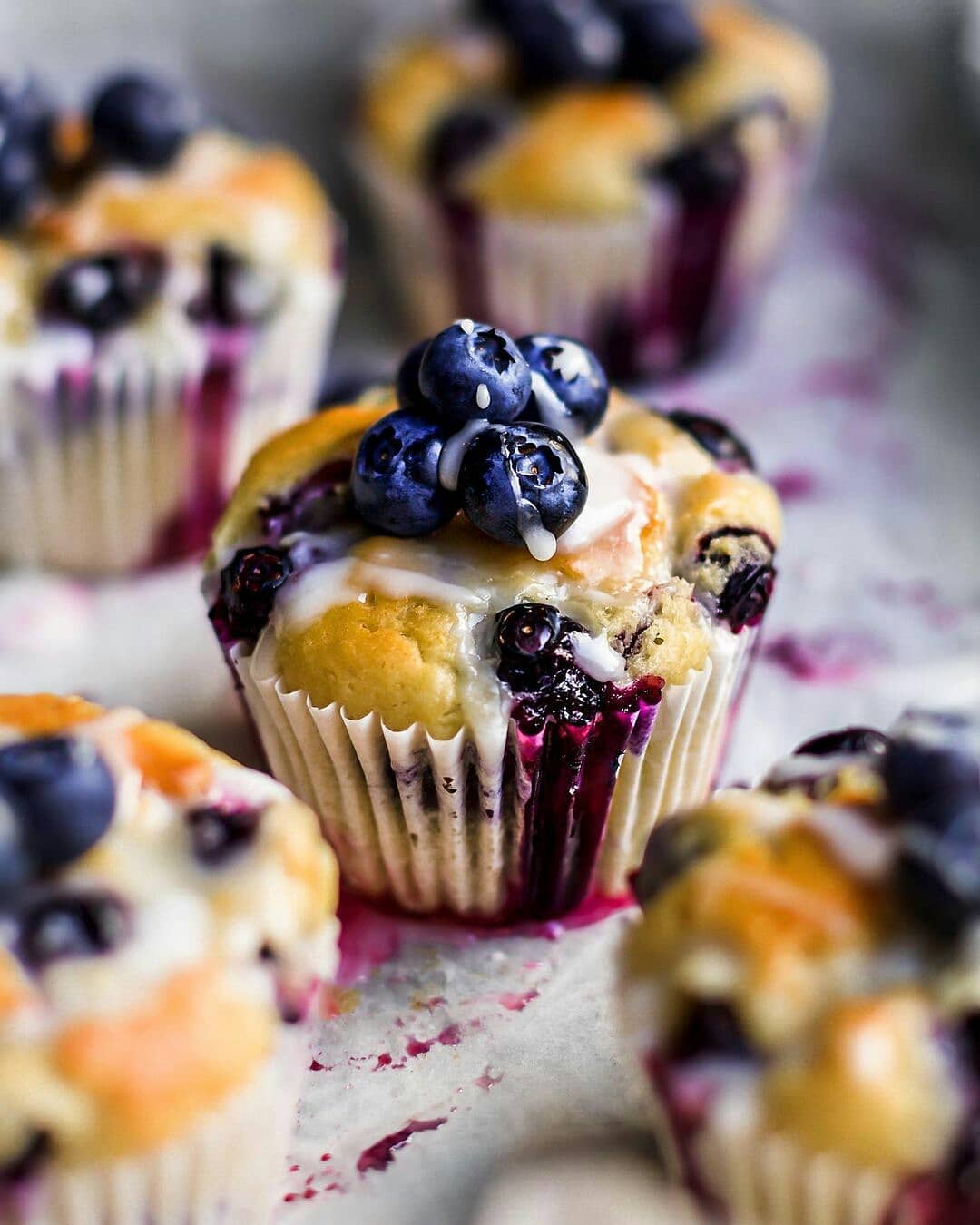 Vegan Lemon Blueberry Muffins