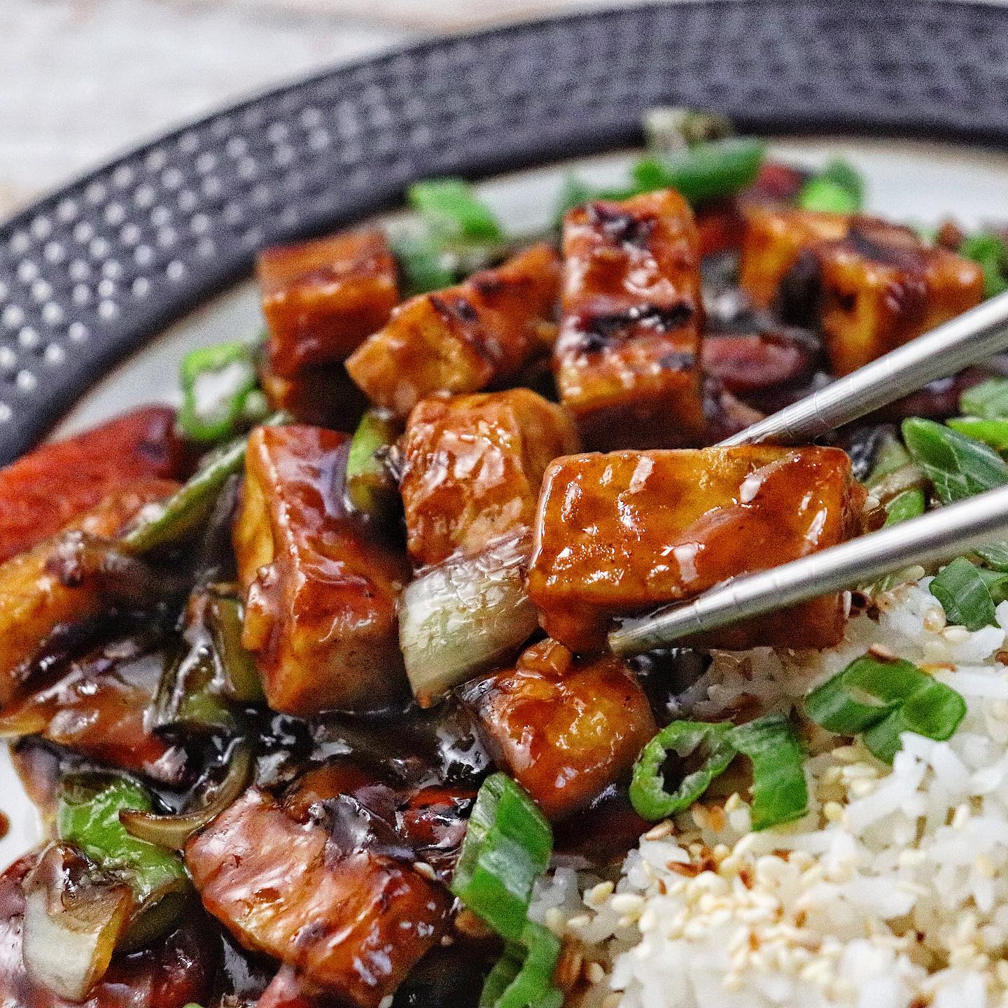 Oven-Baked Sesame Ginger Tofu