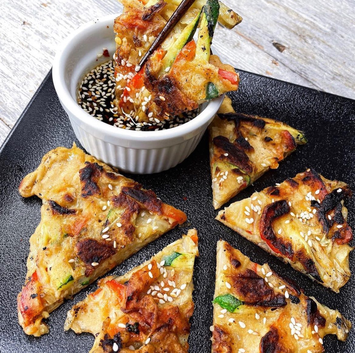 Vegan Korean-Inspired Vegetable Pancakes