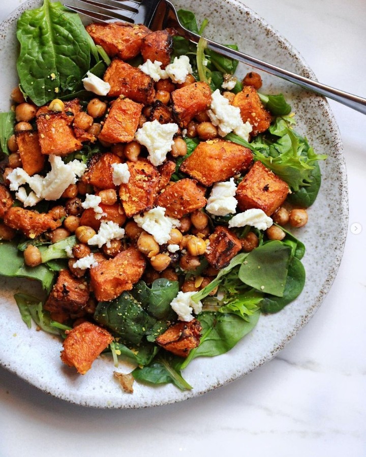 Pumpkin and Dairy-Free Feta Salad