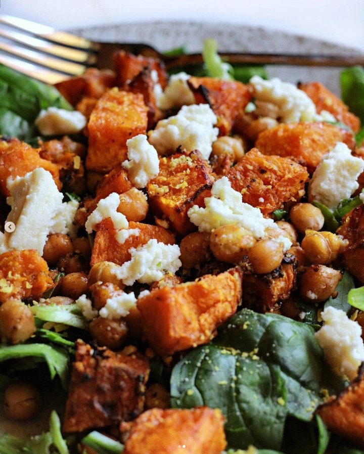 Pumpkin and Dairy-Free Feta Salad