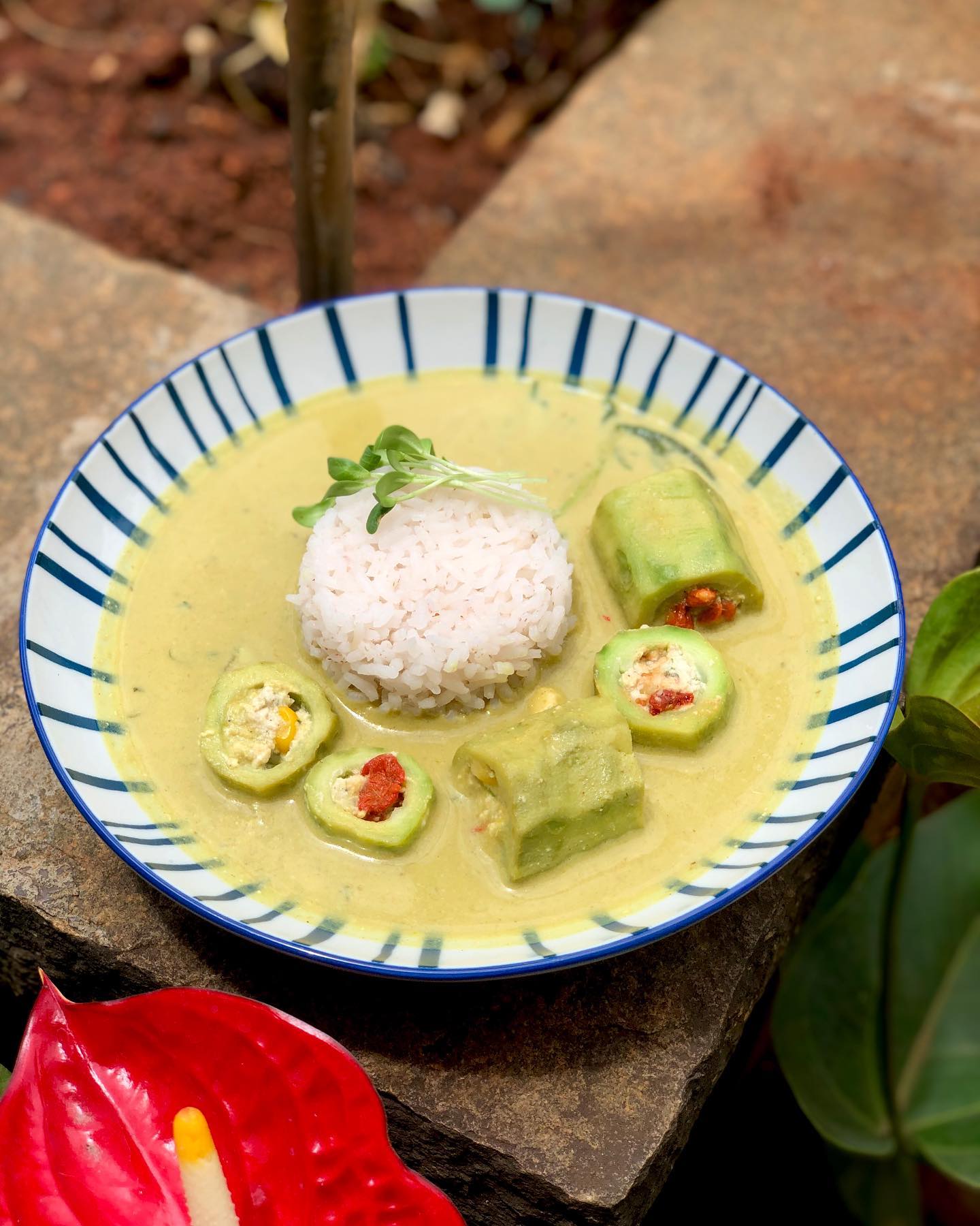 Thai Green Curry with Desi Veggies