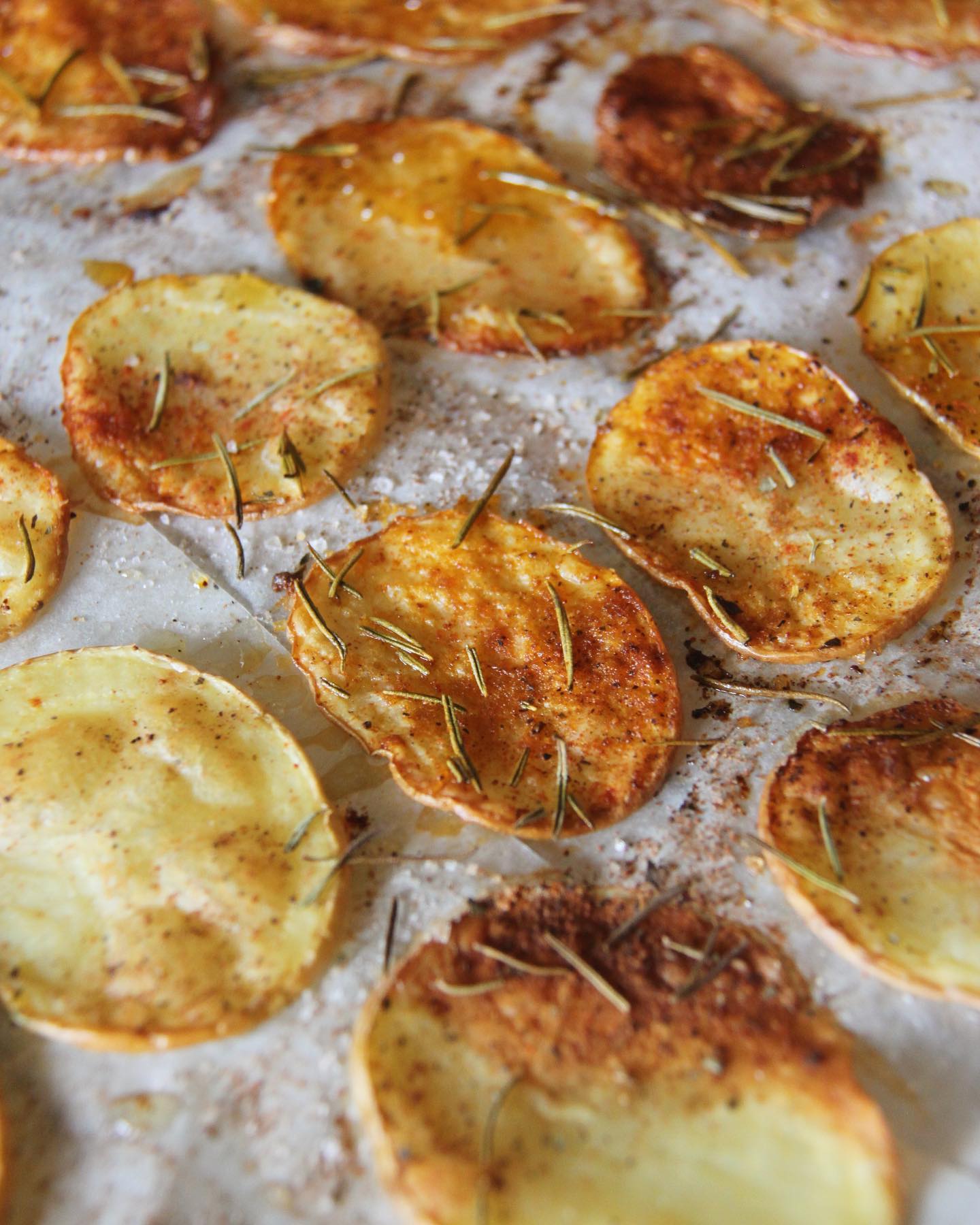 Crispy Baked Potato Slices