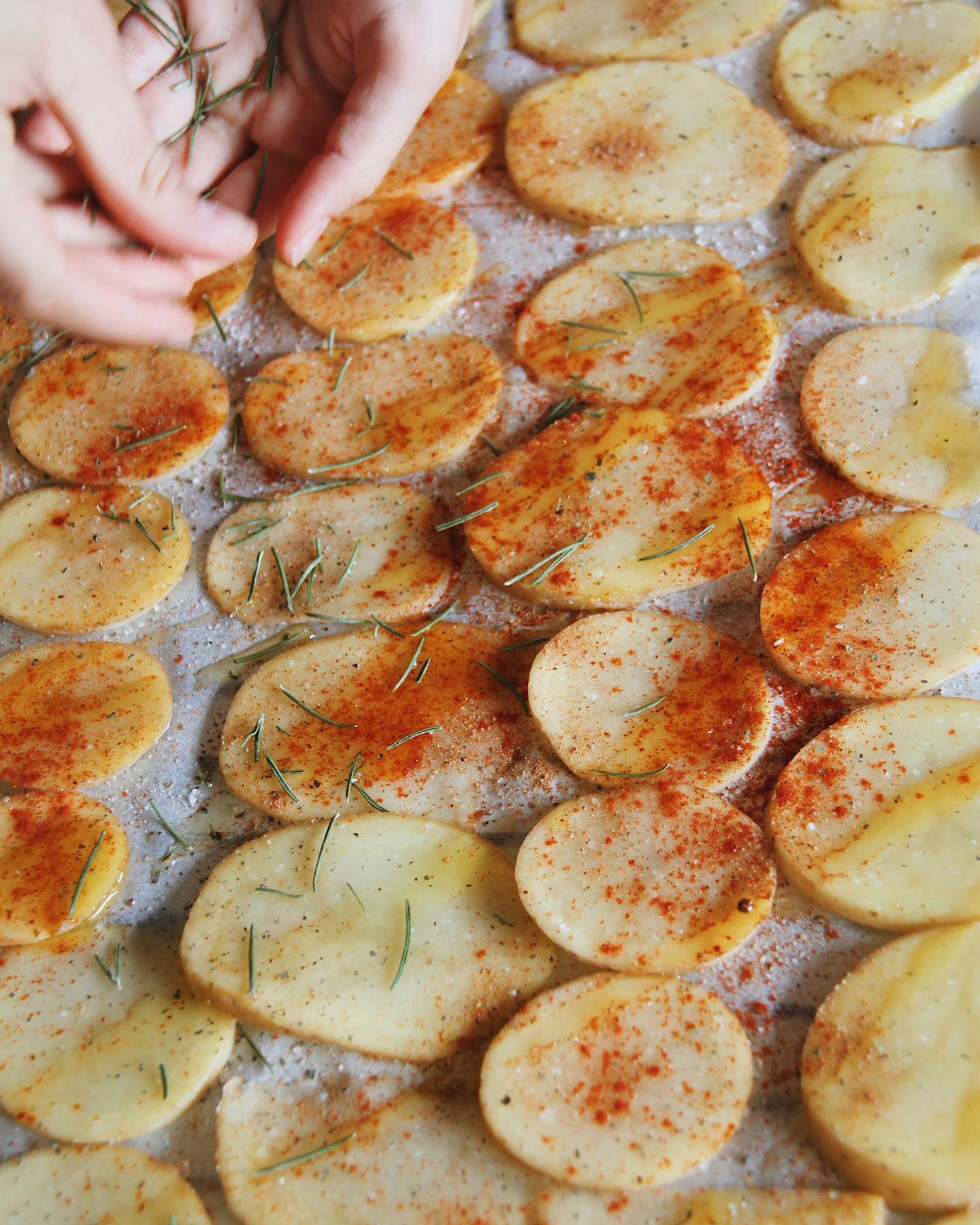 Crispy Baked Potato Slices