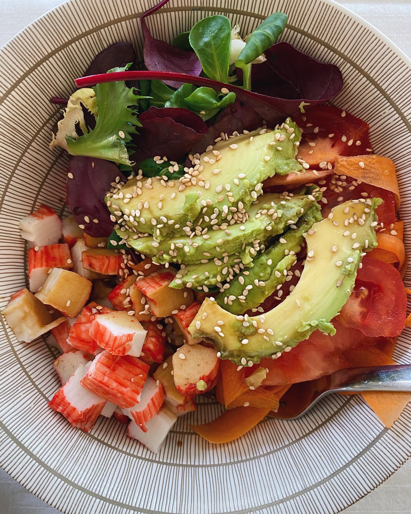 
Colorful Buddha Bowl with Avocado