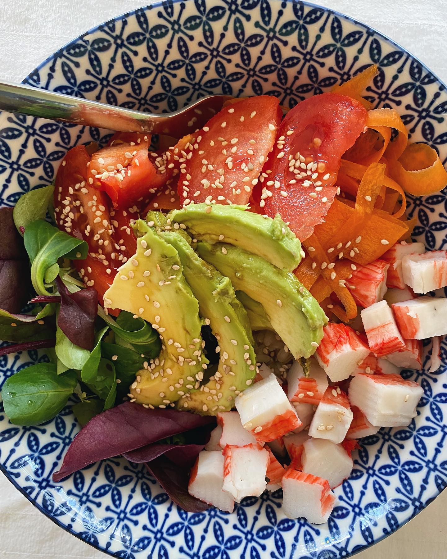 
Colorful Buddha Bowl with Avocado