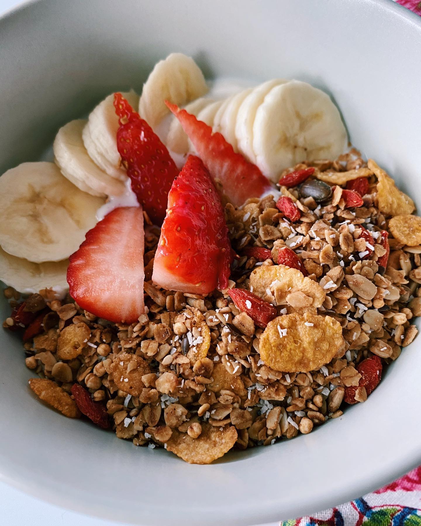 Homemade Granola with Mixed Nuts and Berries