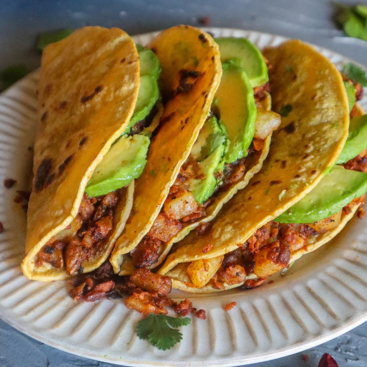 Quick Chorizo Potato Tacos