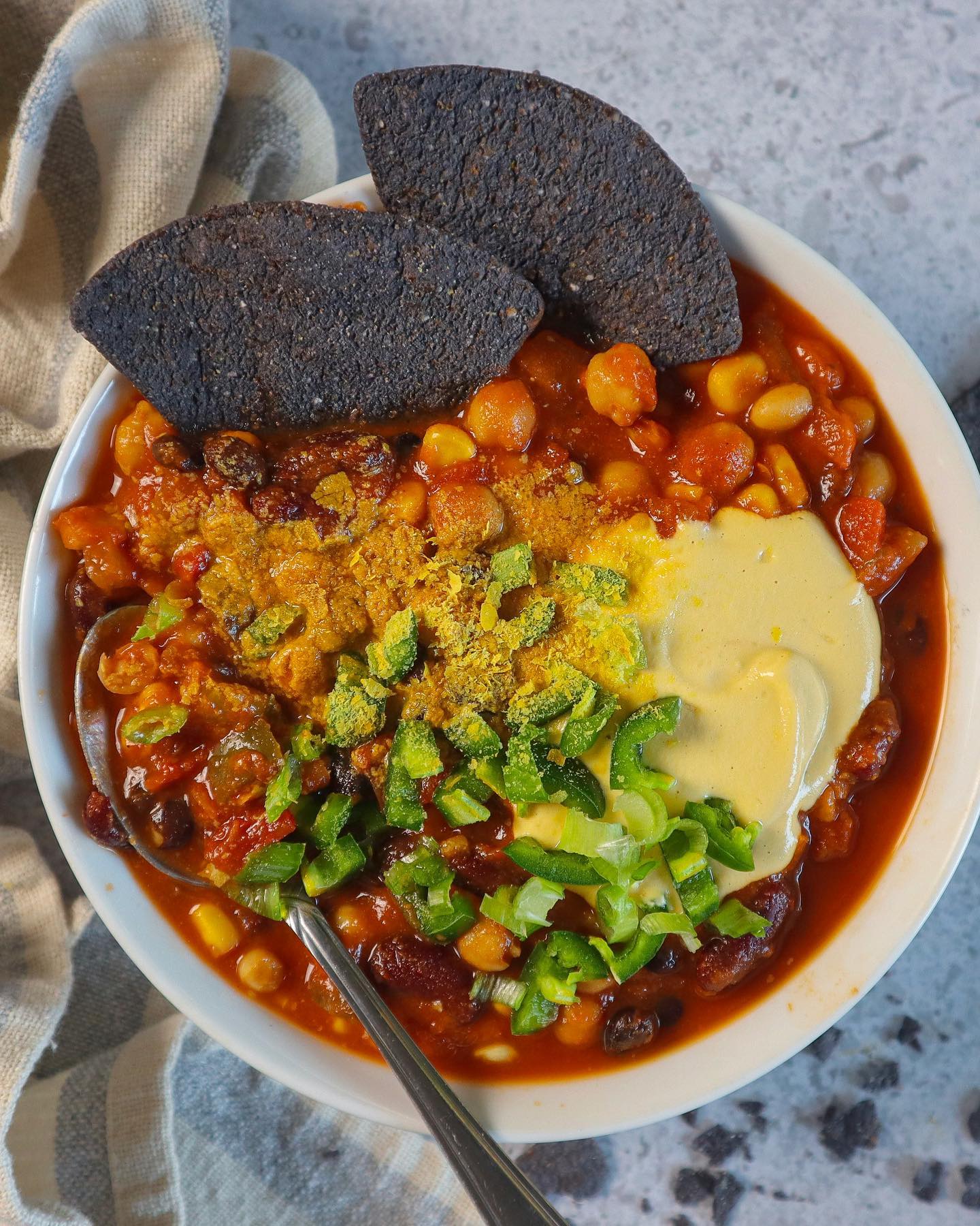 Hearty Vegetable Chili with Beans
