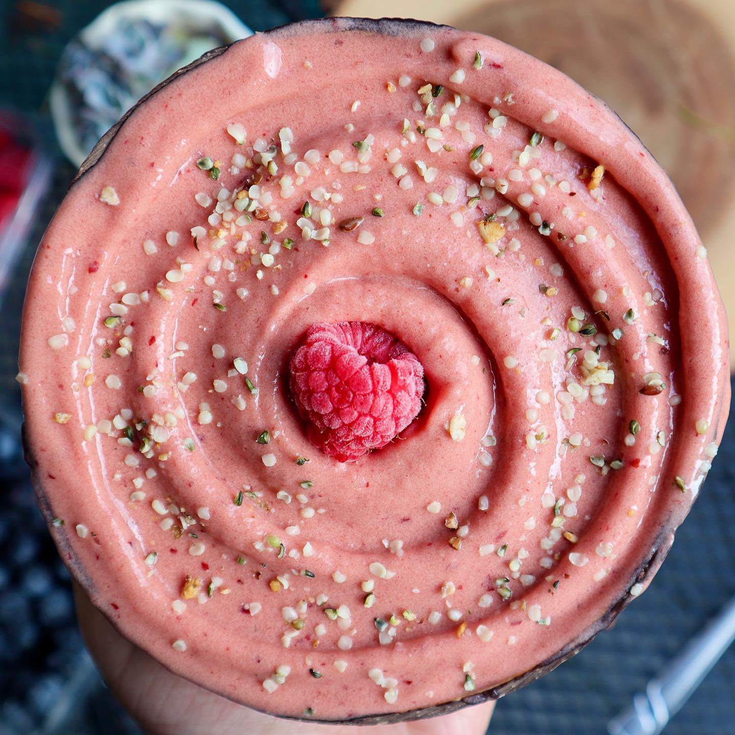 Creamy Frozen Fruit Smoothie Bowl