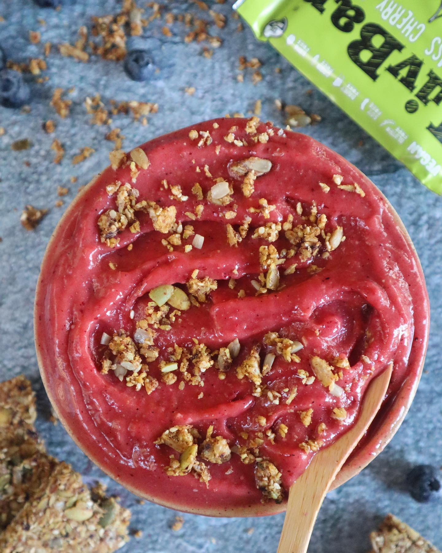 Berry Bliss Smoothie Bowl with Compostable Topping