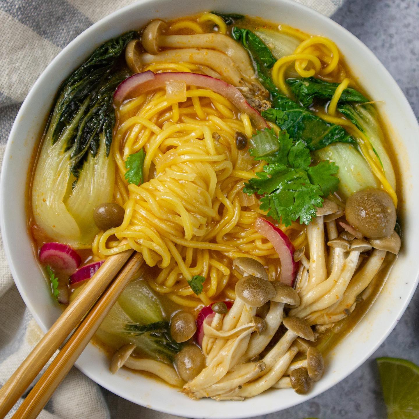 Easy Spicy Ginger Miso Ramen