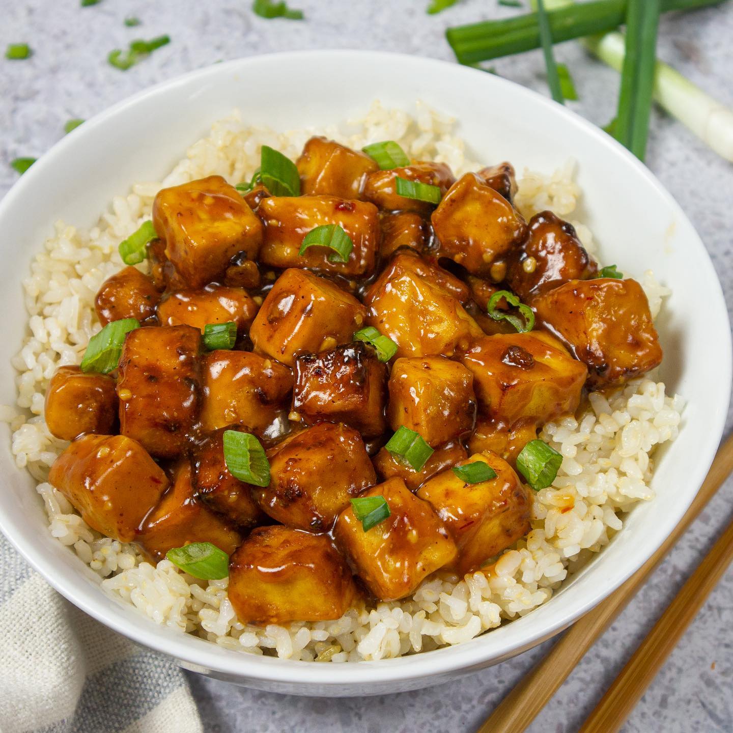 Air-Fried Tofu with Umami Sauce