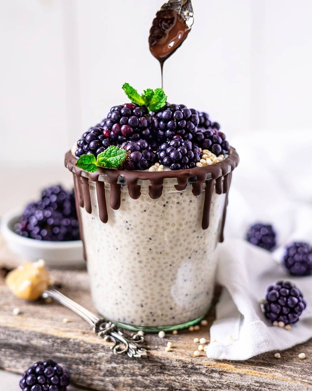 Vanilla Poppyseed Chia Pudding Breakfast