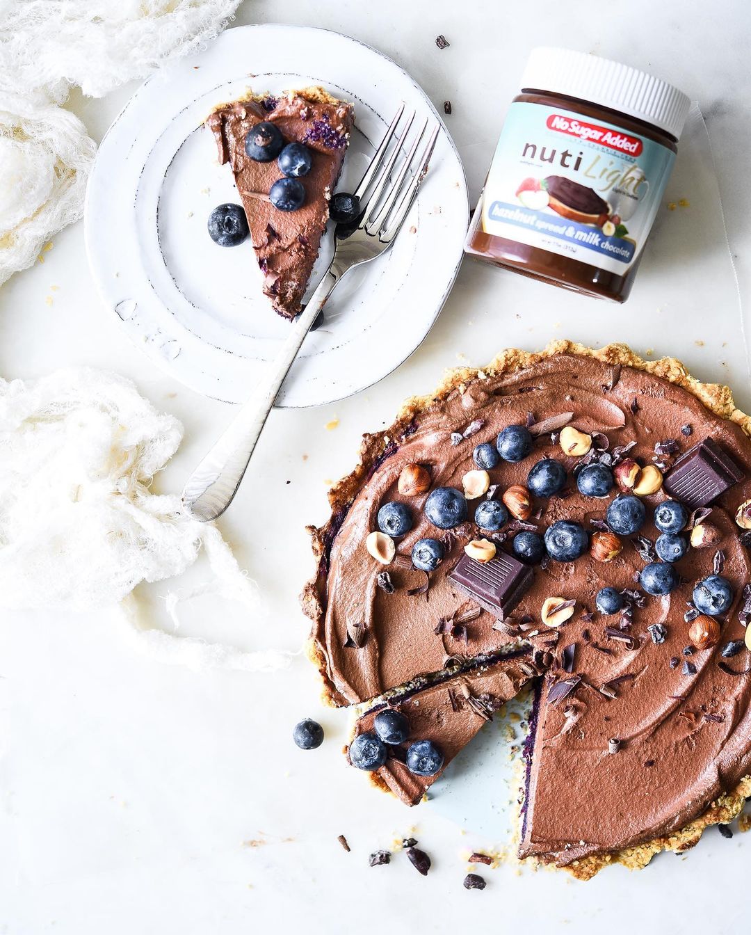 Blurberry Hazelnut Tart