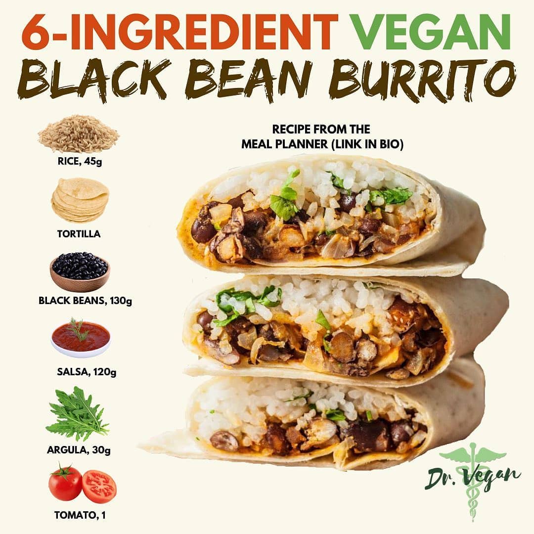 Easy Spanish Rice and Black Bean Burrito