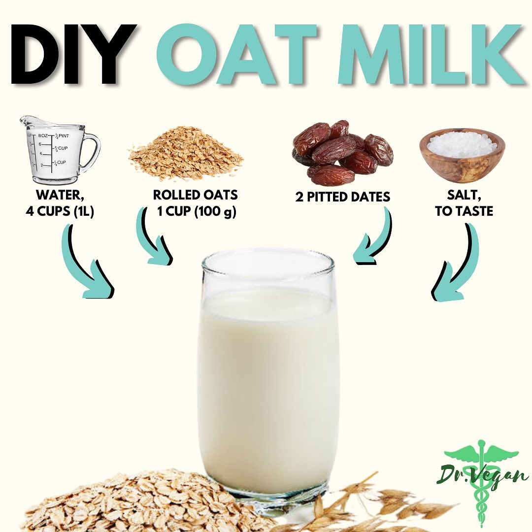 Homemade Oat Milk with Natural Sweetness